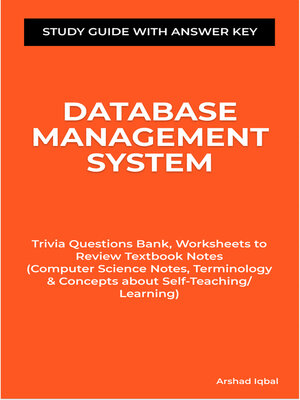 cover image of Database Management System Study Guide with Answer Key